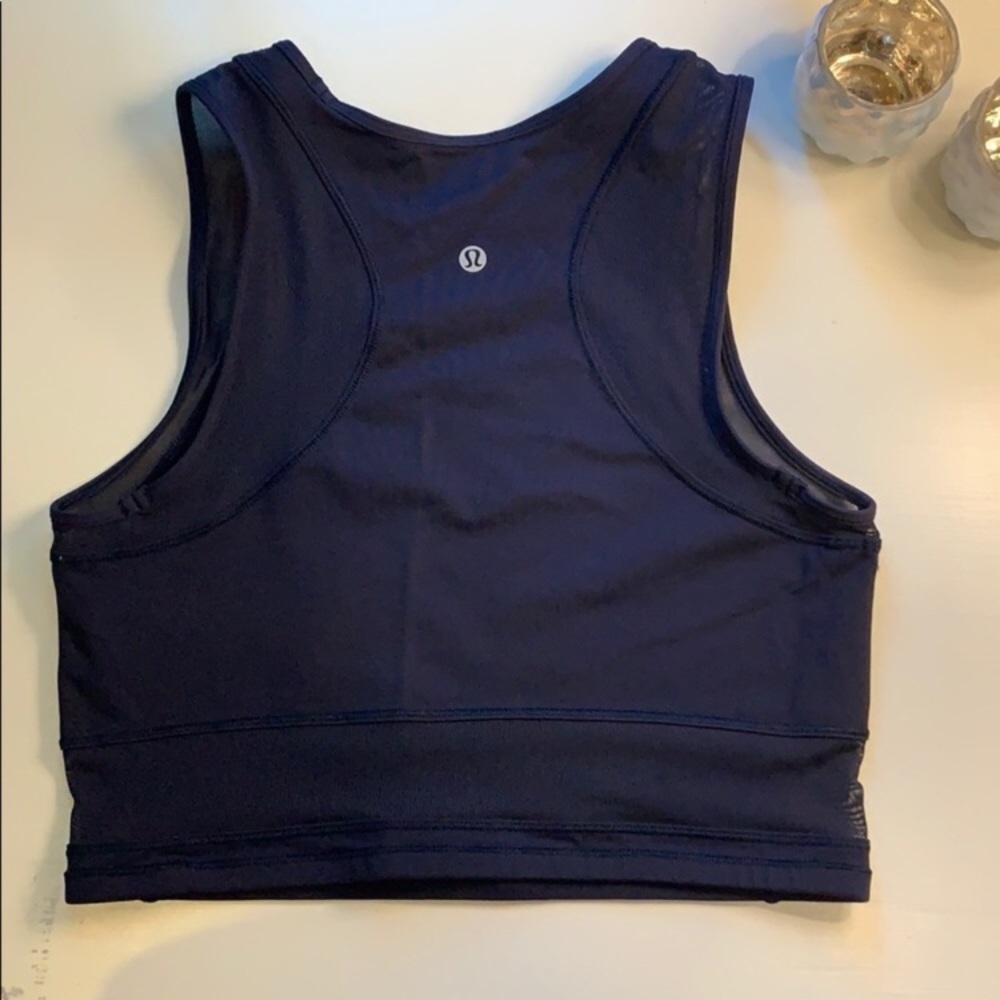 Navy Blue Lululemon Crop Top
